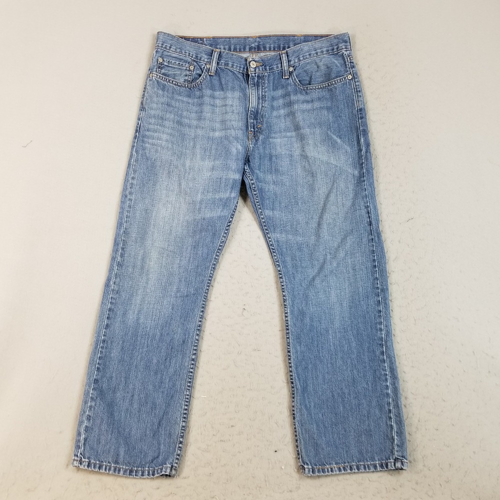 Levi's Jeans Men 38x30 Blue 514 Slim Straight 100% Cotton Denim Medium Wash